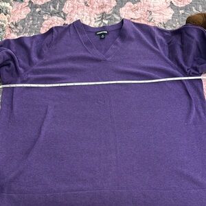 Purple V-Neck Sweater